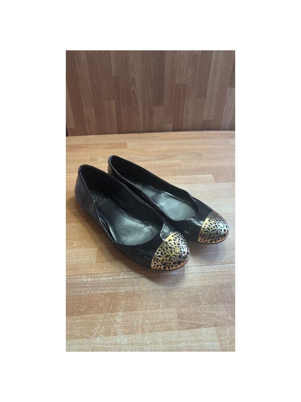 Vince Camuto "Oneda" Laser Cut Cap-Toe Ballet Flat.